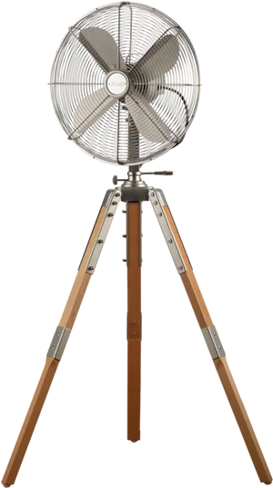 Vintage Tripod Standing Fan PNG Image