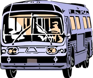 Vintage Trolleybus Illustration PNG Image