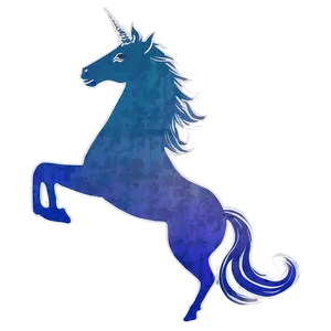 Vintage Unicorn Silhouette Png Alm PNG Image