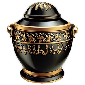 Vintage Urn Design Png Ffr PNG Image