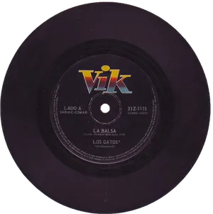 Vintage Vik Record La Balsa Los Gatos PNG