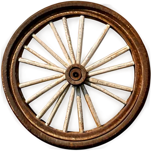 Vintage Wagon Wheel Design Png 06132024 PNG Image