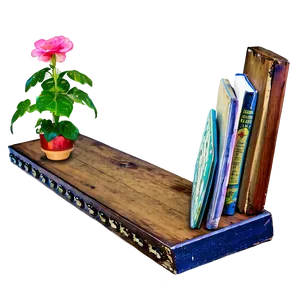 Vintage Wall Shelf Look Png Erd48 PNG Image