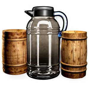 Vintage Water Jug Png 06292024 PNG Image