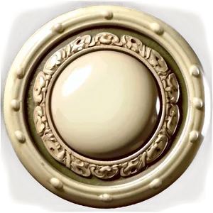 Vintage White Button Style Png Srw64 PNG Image