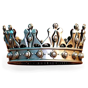 Vintage White Crown Png Tpe PNG Image