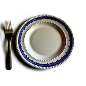 Vintage White Plate Png Dru PNG Image