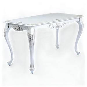 Vintage White Table Png Kru PNG Image