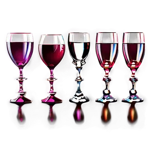 Vintage Wine Glasses Set Png 93 PNG Image