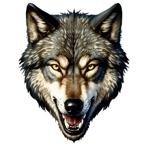 Vintage Wolf Head Tattoo Design Png 06122024 PNG Image