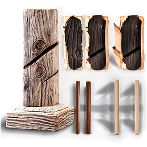 Vintage Wood Post Design Png Acp18 PNG Image