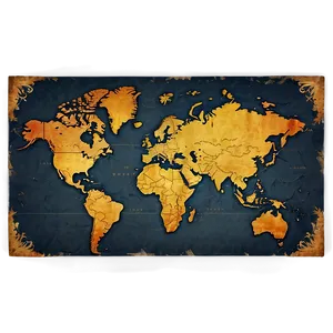 Vintage World Map Vector Png Jnw PNG Image