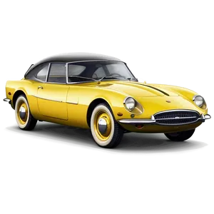 Vintage Yellow Car Image Png Ydi PNG Image