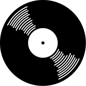 Vinyl Record Silhouette PNG Image