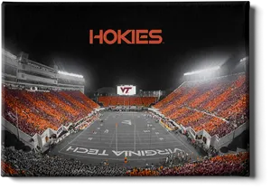 Virginia Tech Hokies Football Stadium Night Game PNG
