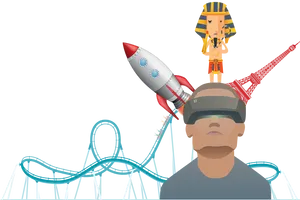 Virtual Reality Adventure Ride PNG Image