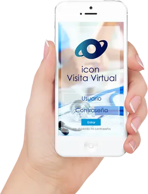 Virtual Tour Login Screen Mobile Device PNG