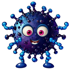 Virus Cartoon Character Png 06282024 PNG Image