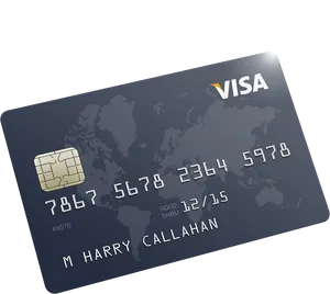 Visa Debit Card Illustration PNG Image