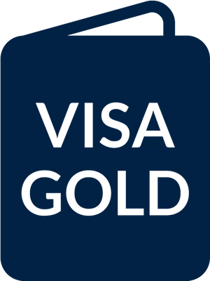 Visa Gold Luggage Tag Icon PNG Image