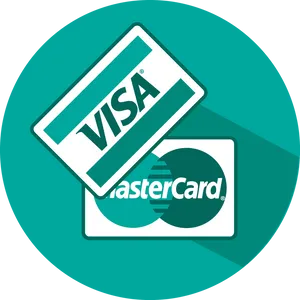 Visa Mastercard Logos Graphic PNG Image