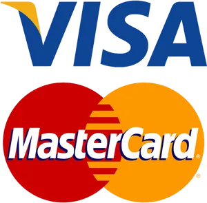 Visa Mastercard Logos Overlap PNG Image