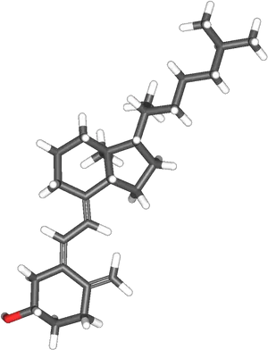 Vitamin D Molecule Structure PNG Image