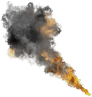 Vivid_ Orange_ Smoke_ Trail PNG Image