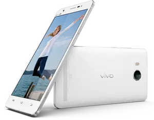 Vivo Smartphone Displayand Back View PNG Image