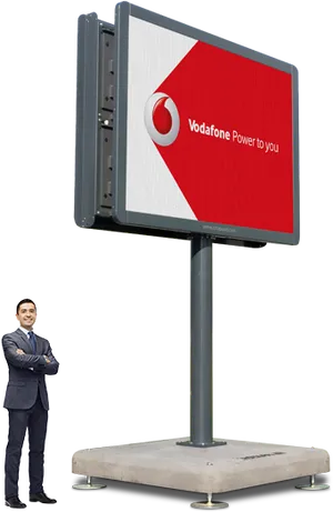 Vodafone Billboard Advertisement PNG Image