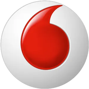 Vodafone Logo Red Speech Bubble PNG Image