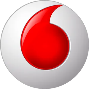 Vodafone Logo Red Speech Bubble PNG Image