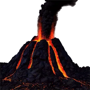 Volcanic Lava Blast Png Vvx PNG Image