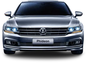 Volkswagen Phideon Front View PNG Image