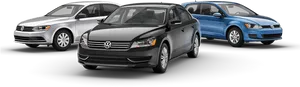 Volkswagen Sedan Models Lineup PNG Image