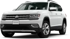 Volkswagen Teramont S U V White PNG Image