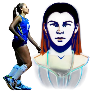 Volleyball Girl Silhouette Png Yew PNG Image