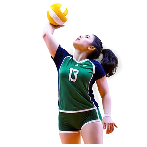 Volleyball Player Art Png 18 PNG Image