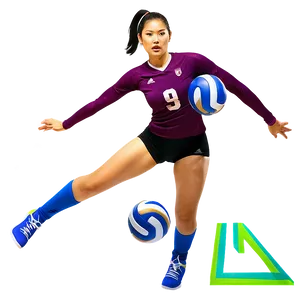 Volleyball Player Art Png Yko78 PNG Image