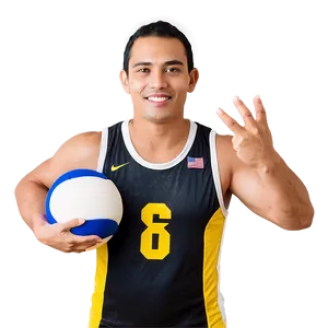 Volleyball Player Pose Png Bsq PNG Image