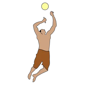 Volleyball Spike Silhouette PNG