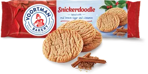 Voortman Snickerdoodle Cookies Packaging PNG Image