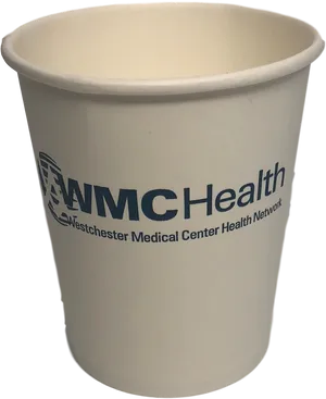 W M C Health Paper Cup Branding PNG Image