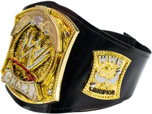 W W E Championship Belt Design PNG Image