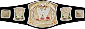 W W E Championship Belt Design PNG Image