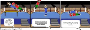 W W E Championship Match Storyboard PNG Image