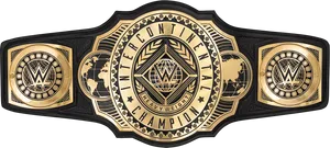 W W E Intercontinental Championship Belt PNG Image