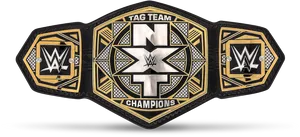 W W E N X T Tag Team Championship Belt PNG Image