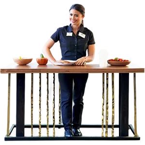 Waitress Taking Order Png Kto52 PNG Image