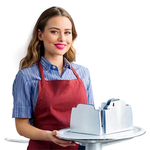 Waitress With Menu Png 06272024 PNG Image